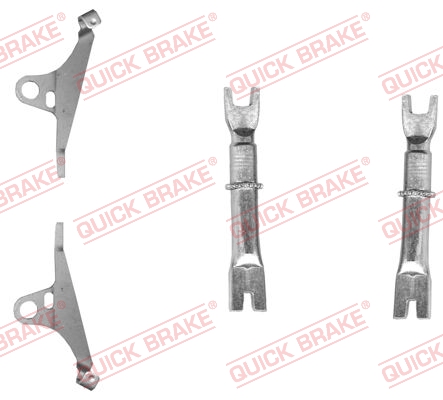 Комплект регулятора, барабанный тормозной механизм - 108 53 012 QUICK BRAKE